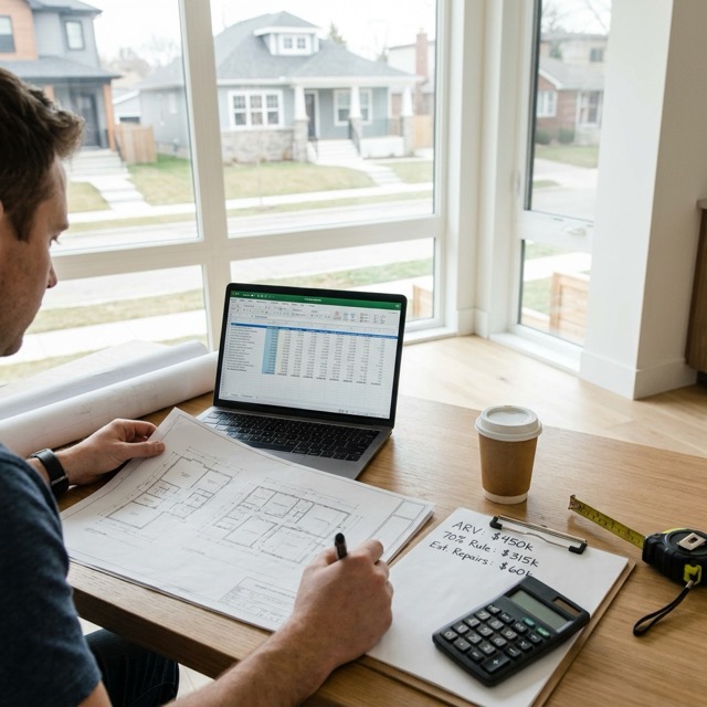fix and flip deal analysis Delaware - 70% rule and ARV calculation